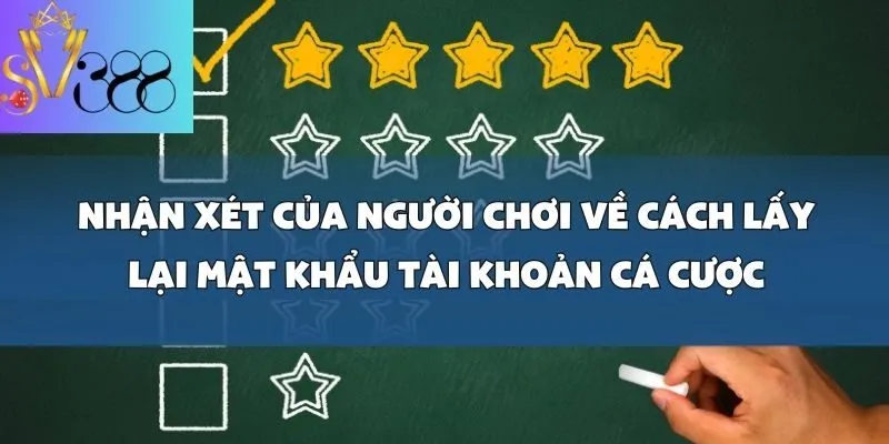 Cách lấy lại mật khẩu tài khoản cá cược game bài trên nhà cái SV388
